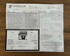 Porsche 911 964 American Roadster Mint OEM 1992 Factory Window Price Sticker picture