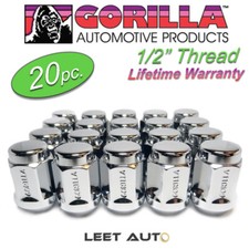 (20pc.) Gorilla Lifetime Warranty Lug Nuts, 1/2