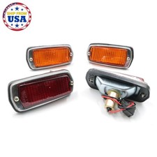 SIDE MARKER LAMP RED AMBER 4-PC FIT FOR DATSUN 510 120Y B210 240Z '68 '70 '78 picture