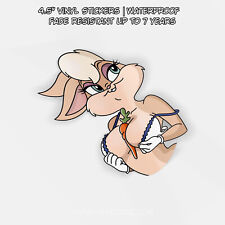 Space Jam - Lola Bunny | Sexy Lewd Cartoon JDM Vinyl Peeker Sticker Decal picture