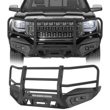 Fit 2016-2018 GMC Sierra 1500 Magnus Steel Front Bumper w/ Brush Grille Guard picture