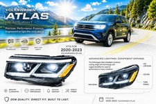 ✅2020-2023 VW Volkswagen Atlas👉 OEM left Driver Side Headlight DRL Defective  picture