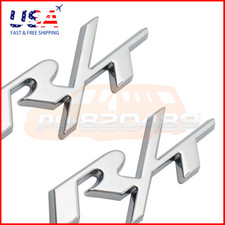 2x For Charger Challenger RT Emblem R/T Gloss Chrome Side Fender Badge Nameplate picture