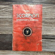 Vintage 1980 Scorpion Snowmobile Operators Manual OEM Whip Sting Original picture