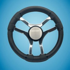 Malera Boat Steering Wheel Chrome Spokes | Plain picture