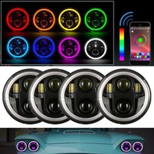 4pcs 5.75 inch 5-3/4 RGB LED Headlight For Cadillac DeVille Eldorado 1962-74 picture