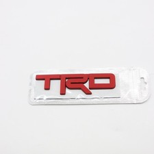 3D Metal Red Front Grill or Rear Side Emblem Badge For TRD Letter Car Decoration picture