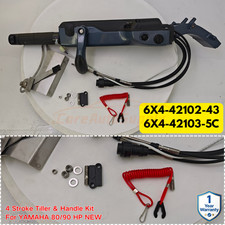 4 Stroke Tiller & Handle Kit For YAMAHA 80/90 HP 6X4-42102-43 6X4-42103-5C NEW picture