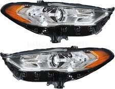 Headlamp Headlight Pair LH RH W/LED DRL Projector For 2017-2020 Ford Fusion picture