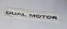 Tesla Dual Motor Badge 1484848-00-B OEM Chrome picture