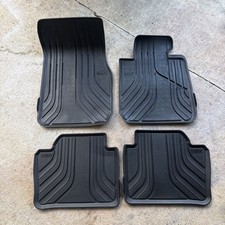 12 13 14 15 16 17 18 BMW F30 F31 320I 328I 335I 340I BLACK RUBBER FLOOR MATS SET picture