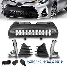 For 2017 2018 2019 Toyota Corolla SE XSE LED Pair Fog Lights&Black Lower Grille picture