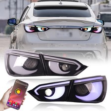 4PCS RGB LED Tail Lights Lamp for 2014-2017 Infiniti Q50 V37 Transparent White picture