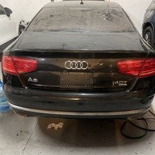 2011 - 2014 AUDI A8 A8L REAR BUMPER ASSEMBLY  PARK ASSIST BLACK picture