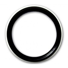 14'' Black Whitewall Tire Trim Topper Rubber Tire Ring Set of 4 Pcs 100% Rubber picture