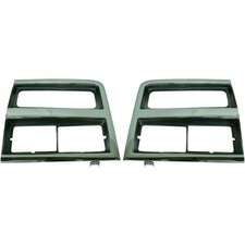 For 1987-1991 Chrome/Silver Fits Chevy Truck Headlight Trim Bezels Set of 2 picture