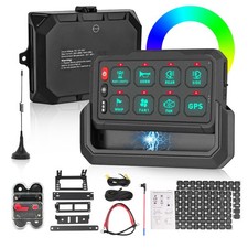 Wireless RGB 8 Gang Switch Panel 12V 24V Universal Remote Control Range to 328FT picture