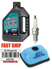 03/05 Honda CRF150F Premium Oil Change Kit Maxima Pro Air Filter NGK Spark Plug picture