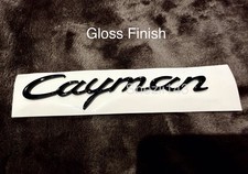 Porsche Cayman Trunk Script Emblem 987 (Black) Gloss 98755998301041 picture