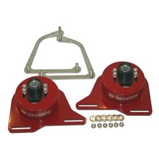 1982-1992 Camaro Firebird Adjutable Camber Caster Plates Strut Mounts - RED - picture