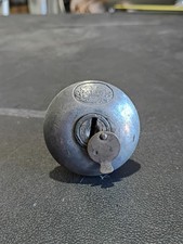 1920s 1930s Oakes SPARE TIRE LOCK vtg accessory- Missing Keys picture