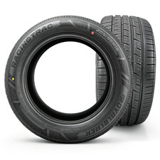 2Pcs Royal Black Asymmetric 205/55R16 91V All Season Performance Tires picture