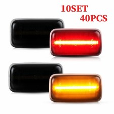 Fit 15-23 GMC Sierra 2500HD/3500HD Dually Bed 4-40X Amber+Red Side Marker Lights picture