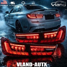 VLAND GTS Red LED TailLights W/Animation For 2019-2022 BMW3 G20 G80 M3 330i 340i picture