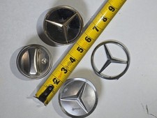 Mercedes-Benz Vintage Chrome Wheel Center Cap Hub Emblems Mixed Lot picture