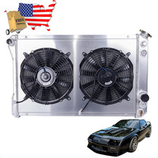 4 Rows Radiator+Shroud+Fan For 1982-1992 Chevy Camaro Z28 / Pontiac Firebird V8 picture