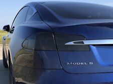 FOR 12-19 TESLA MODEL S PRECUT TAIL LIGHT SMOKE TINT OVERLAYS  picture