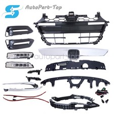 16PC For Accord 2018-20 Chrome Grille Molding Fog light Bumper Headlight Bracket picture