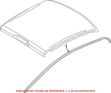 Genuine Mopar Passenger Right Drip Rail Molding 68289834AC picture