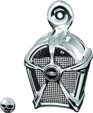 Kuryakyn Mach 2 Horn Cover Chrome with Black Mesh 7296 picture