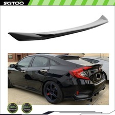 For 2016-2021 Honda Civic Sedan Painted Black Trunk Spoiler Rear Wing ABS picture