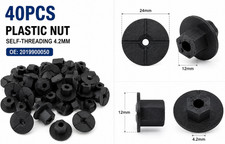 40x Plastic Nut Self Threading 4.2mm for Mercedes W201 2019900050 201-990-00-50 picture