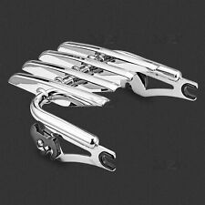 Detachable Stealth Two-Up Luggage Rack For 2009+ Harley Road King Electra Glide picture