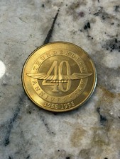 RARE VINTAGE 1994 FORD THUNDERBIRD 40th ANNIVERSARY COMMEMORATIVE MEDAL COIN  picture