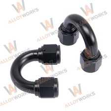 2 x 10AN Female to 10AN Female 180 Degree Swivel Coupler Union Fitting Adapter#A picture