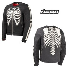 Icon Crestfalllen Street Motorcycle Black Jacket - Pick Size picture