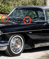 57-58 Cadillac Eldorado Brougham Wipers windshield fluid Molding Trim covers picture