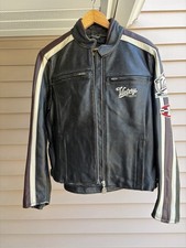 Women’s Vintage Victory Motorcycle Jacket Medium picture