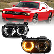 2PCS For 2015-2022 Dodge Challenger HID/Xenon Projector Headlights Headlampd picture