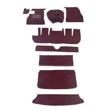 Volvo 1800 Carpet Kit 1961-1963 Complete Coupe Black Charcoal Red Maroon Navy picture