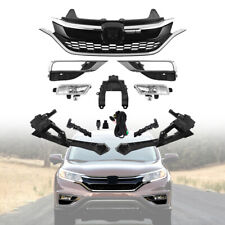 11PCS For Honda CR-V 2015-2016 Front Chrome Grille Fog lights Headlight Brackets picture