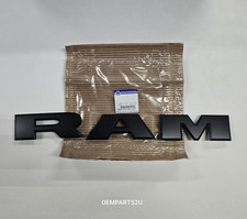 New 2025-2027 Dodge Ram 1500 Flat Black Grille Nameplate Letters, OEM picture