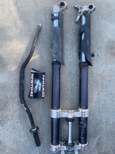 2008 KTM SX-F 250 FRONT FORK SUSPENSION Triple Clamp Bars Shock Absorber picture