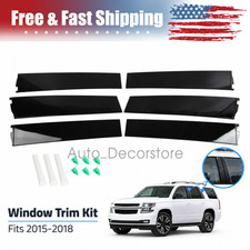 6PCS Door Window Trim Molding Panel For Chevrolet Tahoe & GMC Yukon 2015-2018 picture