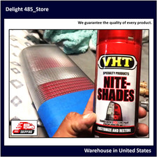 Rear Brake TailLights Lens Cover Red Spray Paint Corner Lights Translucent picture