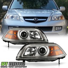 2004 2005 2006 Acura MDX Headlights Headlamps Replacement 04 05 06 Left+Right picture